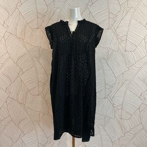 Black Eyelet Dress